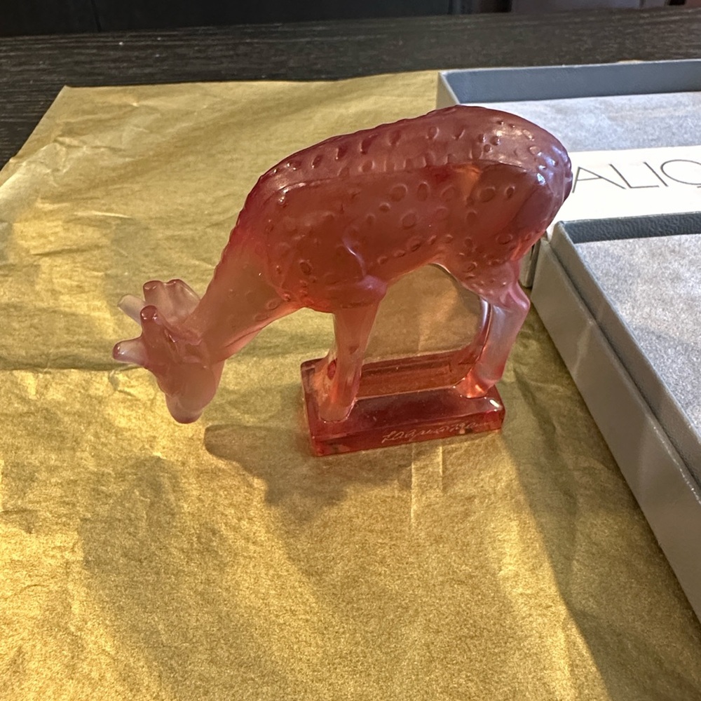 Vintage NIB Lalique Deer - Picture 2 of 3